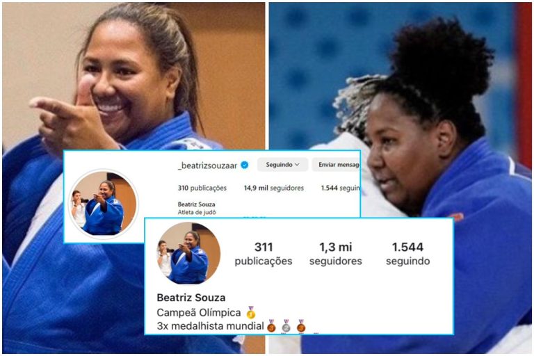 BIA É O MOMENTO! Judoca ganha mais de 1 milhão de seguidores após conquistar primeiro ouro do Brasil em Paris