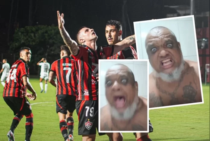 Torcedor do Vitória enlouquece