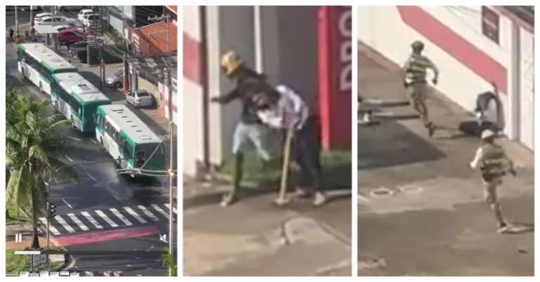 BANDIDO AINDA FEZ MULHER REFÉM! Veja momento do tiroteio em Patamares