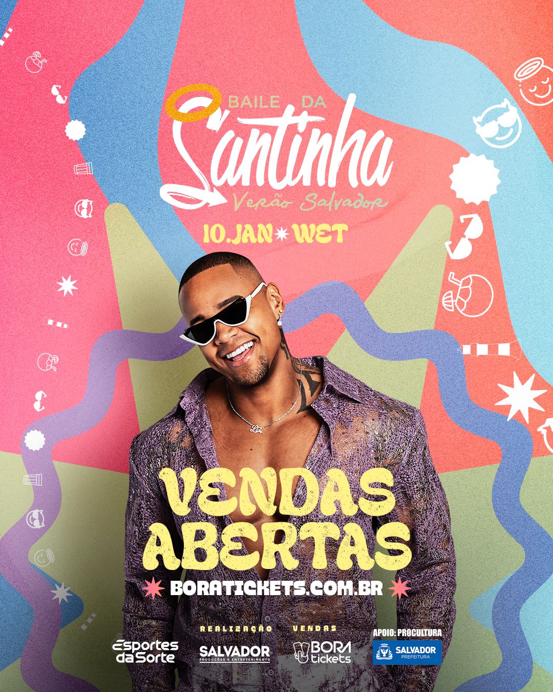 - Léo Santana anuncia abertura vendas para o Baile da Santinha Verão Salvador