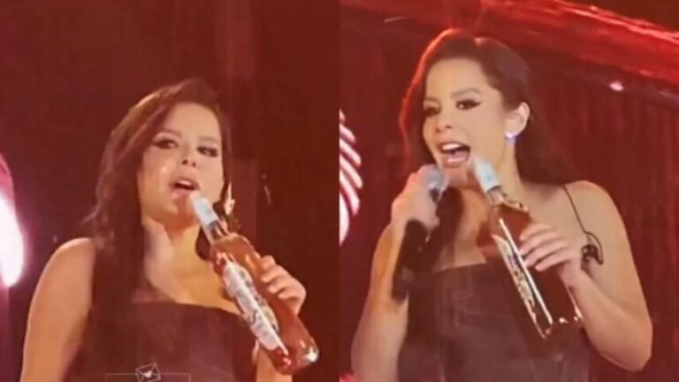 “SINAIS”: Cantora Maraisa confunde garrafa de bebida com microfone e viraliza