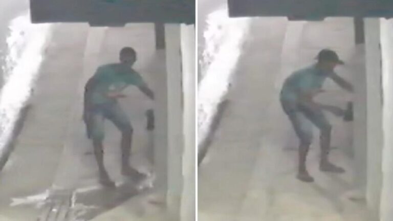 NA CALADA DA NOITE: Suspeito é flagrado furtando hidrômetros em Lauro de Freitas; veja
