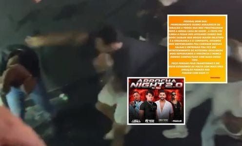 SHOW DE HORROR: Pancadaria, chutes e mesas arremessadas em boate na Bahia; veja