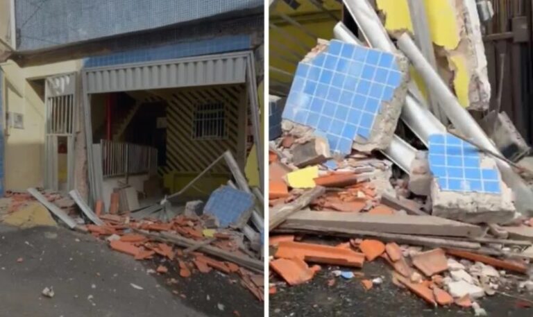 TERCEIRA VEZ: Caminhão invade creche em São Gonçalo do Retiro