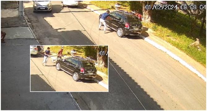 DIAS D’ÁVILA DO MEDO: Criminosos fazem arrastão e levam carro de morador; assista