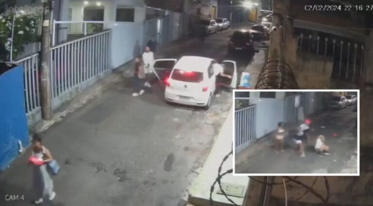 Bonde de criminosos dispara tiros contra casal durante tentativa de assalto no Rio Vermelho; veja