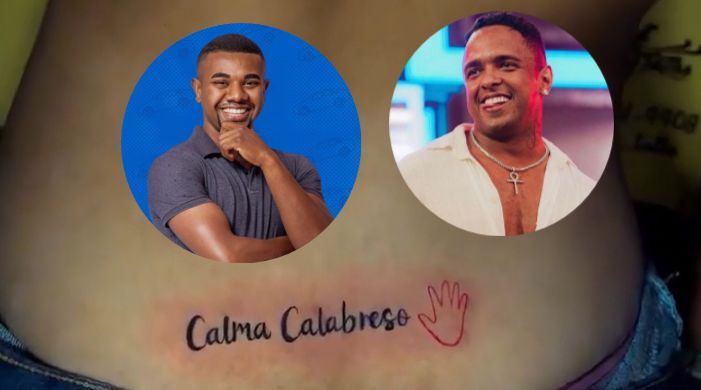 SE A MODA PEGA! Jovem faz tatuagem com a frase “Calma, calabreso” em homenagem a Davi