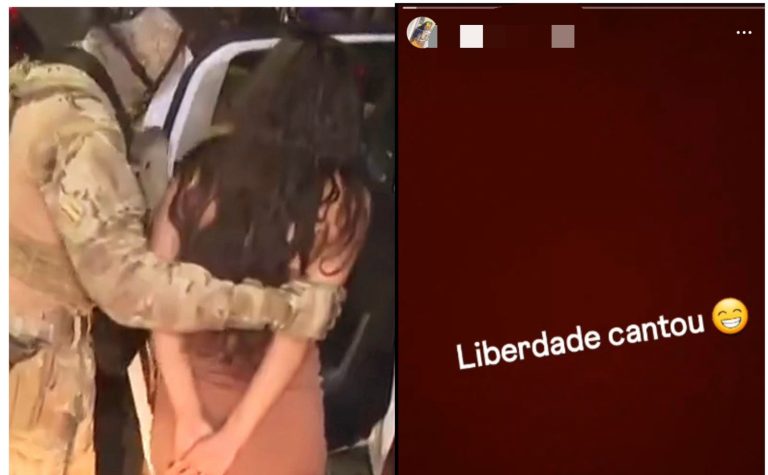 FAZENDA GRANDE DO RETIRO: Falsa refém debocha em rede social após ser solta em audiência de custódia