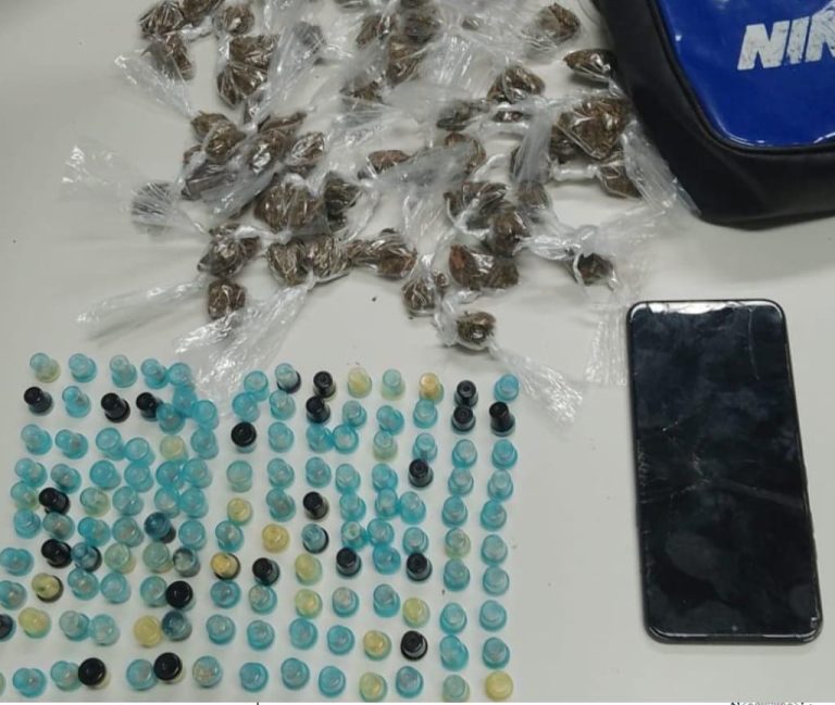 PM apreende foragido da justiça com drogas em Mata de São João