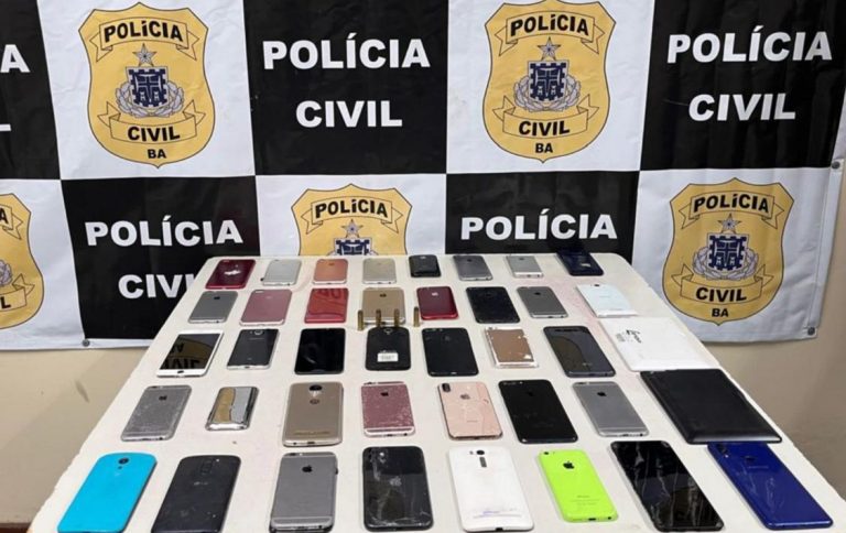 Polícia Civil recupera mais de 150 celulares em Feira de Santana