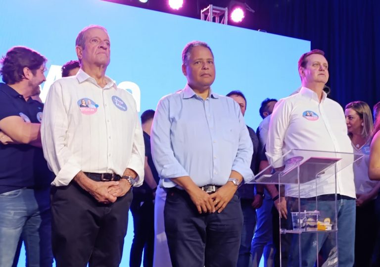 Valdemar Costa Neto, Kassab e Antonio Brito participam juntos de lançamento de campanha em São Paulo