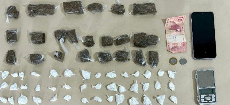 Suspeito de tráfico é preso pela PM em Vitória da Conquista
