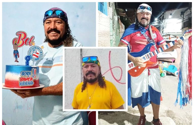 BELL DO BAHIA: Torcedor símbolo proibido de entrar na Fonte Nova com guitarra