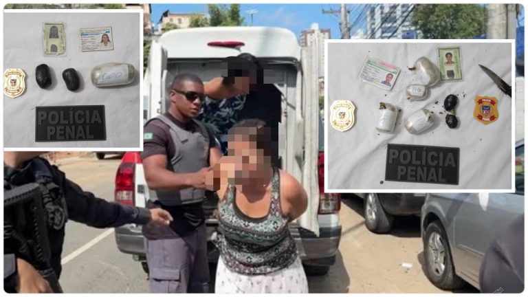 TUDO DENTRO: Mulheres são presas tentando entrar com drogas nas partes íntimas na Mata Escura