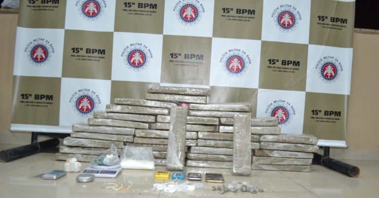 PM apreende mais de 34kg de drogas em Itabuna