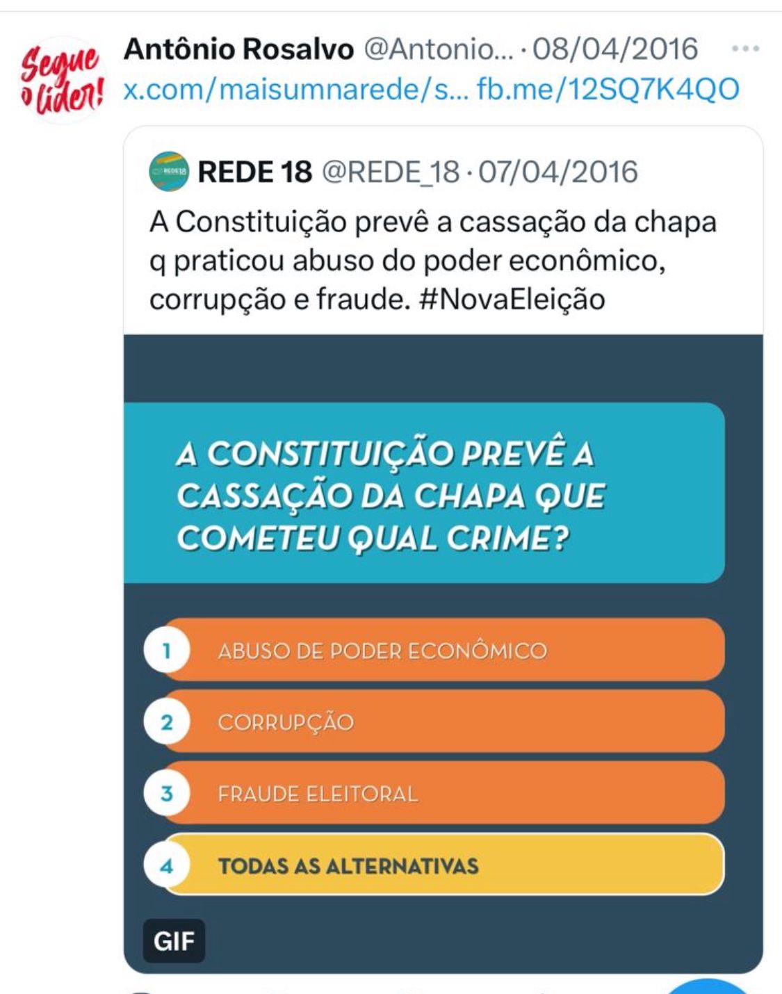 - ROSALVO BOLSOMINION: Candidato do PT em Lauro de Freitas defendeu “fora Dilma”