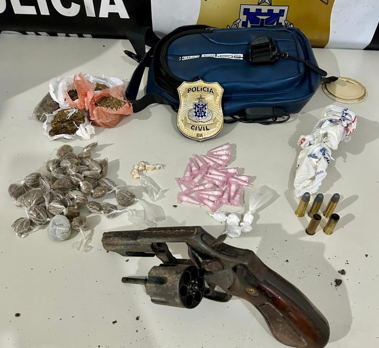 Polícia Civil prende homem em flagrante por tráfico de drogas