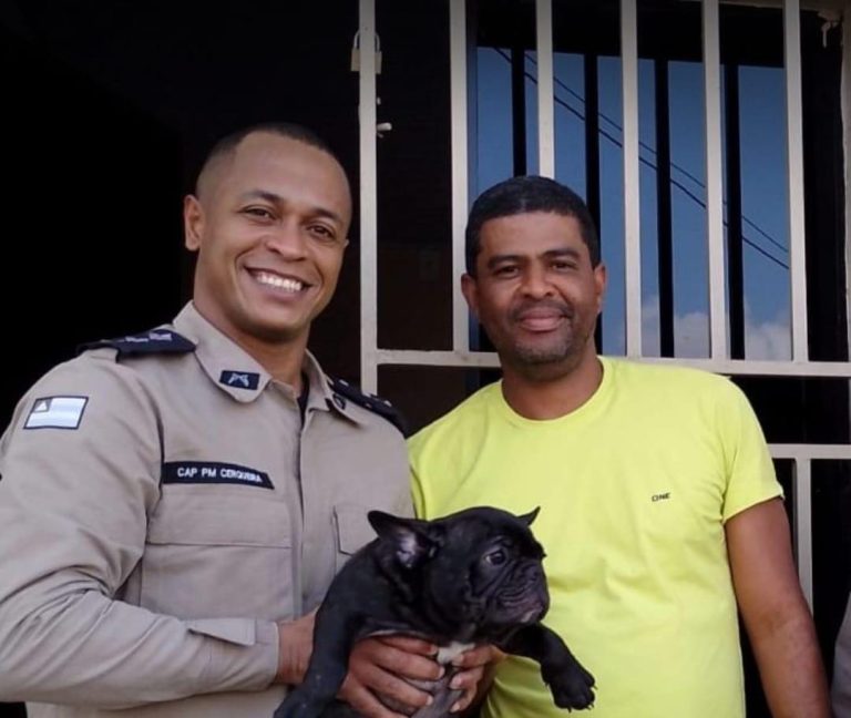 Cãozinho roubado e trocado por pedras de crack é devolvido de volta a família em Itabuna