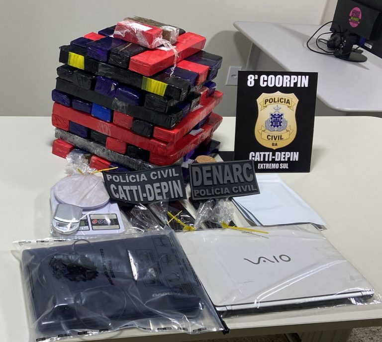Polícia Civil flagra empresário com 38 kg de drogas em Teixeira de Freitas
