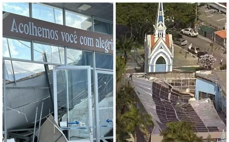 TETO COLAPSOU: Fiscalização diz que só placas solares não levariam ao desabamento no santuário