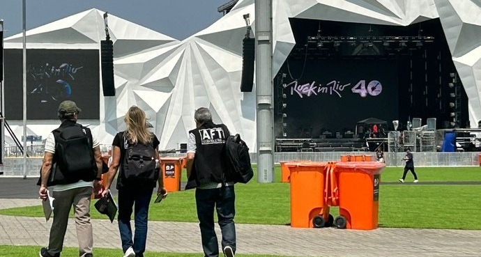 Auditores fiscais do Ministério do Trabalho fazem inspeção no Rock in Rio