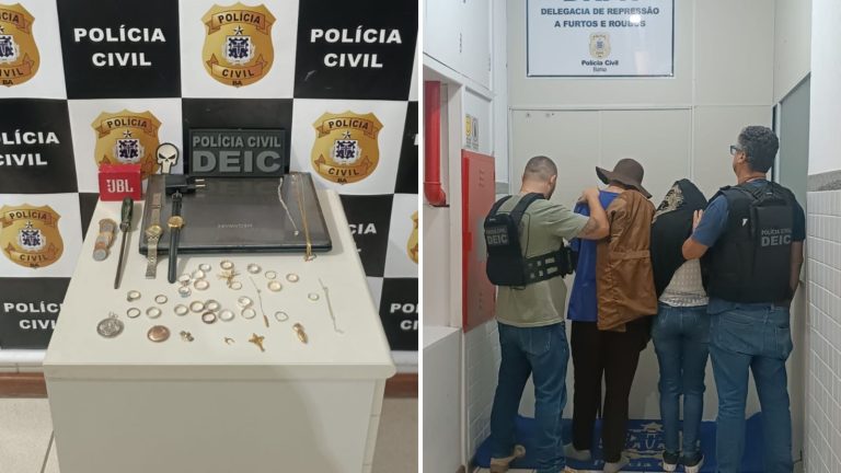 BANDIDOS SE DÃO MAL! Polícia Civil prende dupla e recupera R$ 50 mil em joias roubadas em Vitória da Conquista