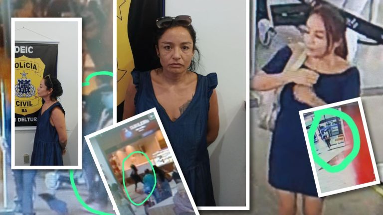 POMBA GRINGA! Chilena que tocava terror em aeroportos e shoppings é presa em Salvador