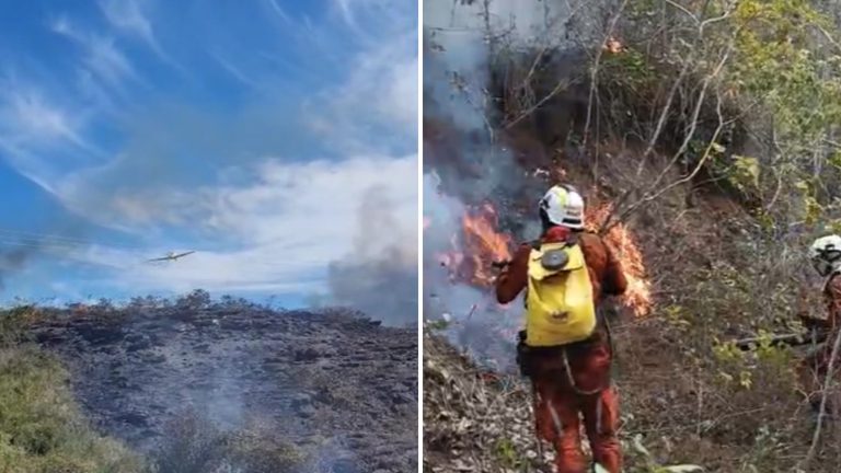 FOGO SEM CONTROLE! Bombeiros enviam reforços e helicóptero para combater incêndio na Chapada Diamantina