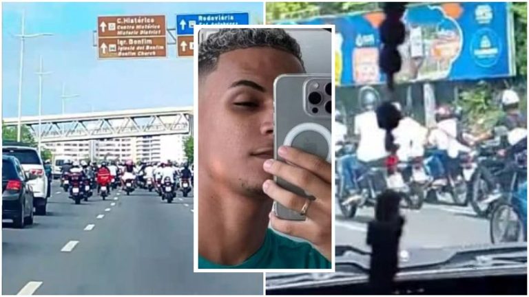 ÚLTIMO ADEUS: Motociclistas fazem motociata em homenagem a blogueiro vítima de triplo homicídio em Cajazeiras