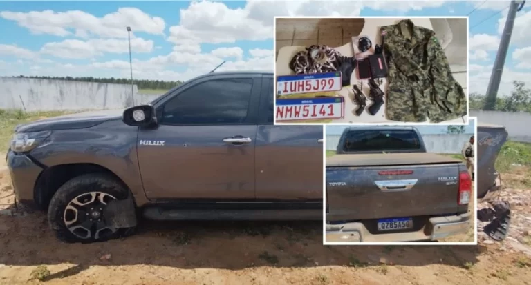 TIROTEIO EM OLINDINA! Assaltantes em Hilux são alcançados pela PM