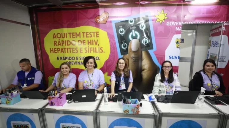 No primeiro dia de festa, mais de 1,2 mil testes rápidos são realizados pela Sesab na Micareta de Feira de Santana