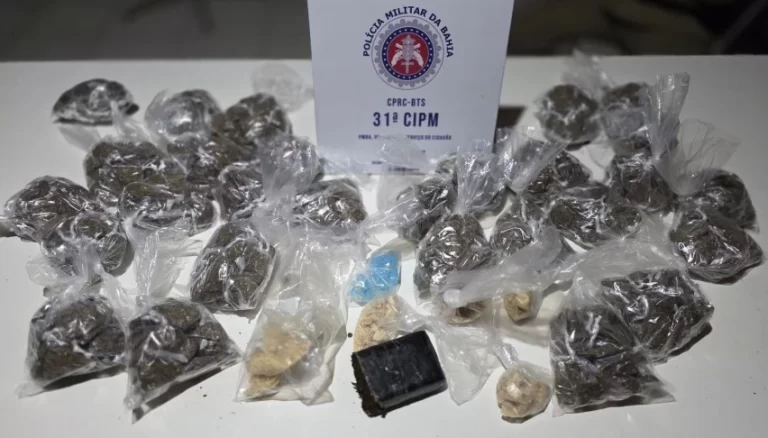 Troca de tiros e drogas apreendidas em Valéria