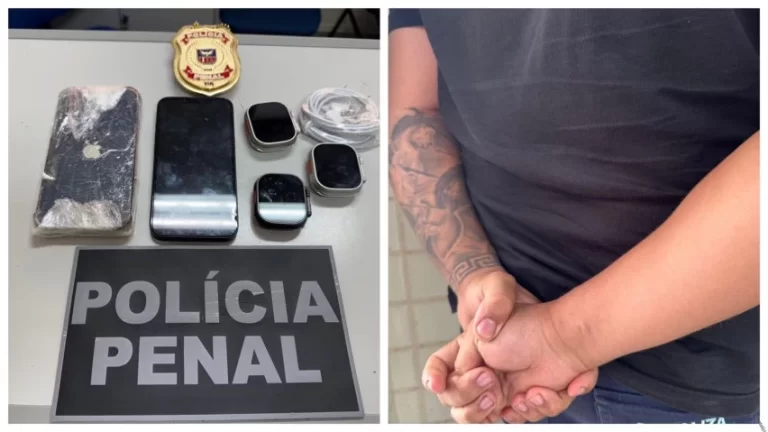 Monitor é flagrado com celular na bota ao tentar entrar em presídio de Mata Escura a mando do tráfico