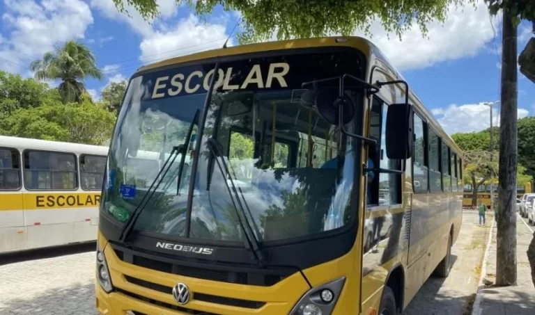 Ônibus escolar é assaltado em Mapele; criminoso foge com comparsa em moto disfarçada