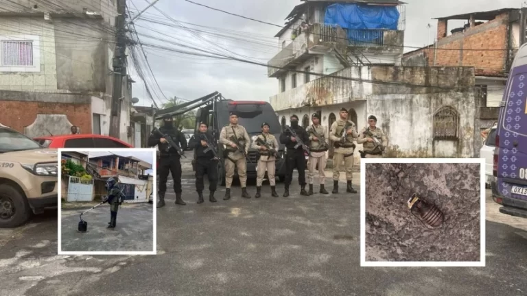 AMEAÇA EXPLOSIVA: Policiais do BOPE neutralizam granada de fabricação artesanal em Salvador