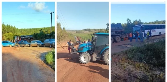 Protesto bloqueia estradas