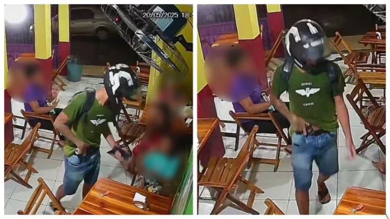 Assalto em Jardim Cajazeiras é flagrado por câmeras de segurança; assista