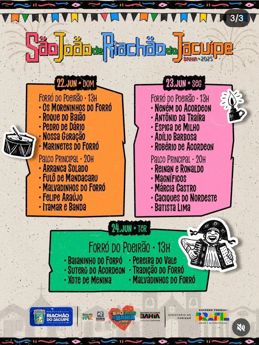 - NO COMPASSO DA SANFONA! Riachão do Jacuípe prepara São João com programação diversificada e grandes artistas