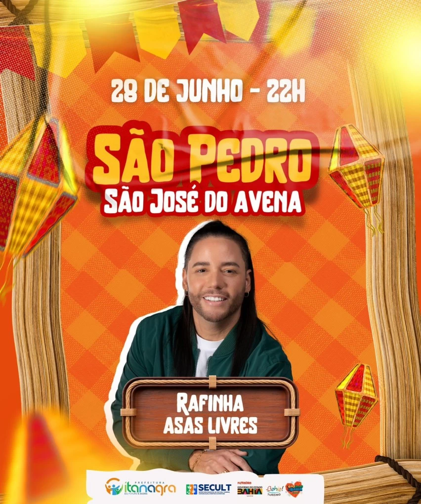 - ITANAGRA: São Pedro em São José do Avena inicia com shows e som automotivo liberado
