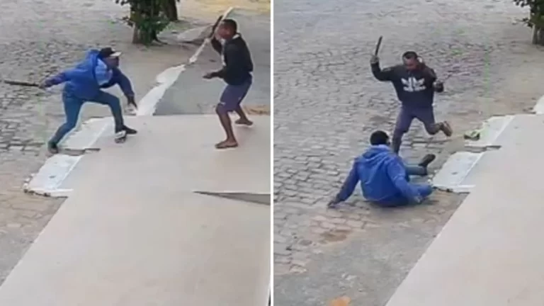 BRIGA DE FACÃO EM PIRITIBA: Idoso é esfaqueado e suspeito acaba preso após confusão em via pública