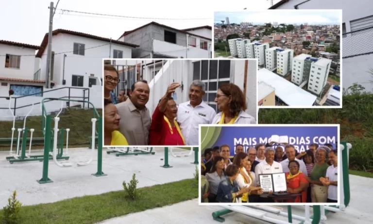 Após retomadas de obras em Salvador, Jerônimo e Rui Costa entregam 260 moradias do Minha Casa Minha Vida, em São Gonçalo do Retiro
