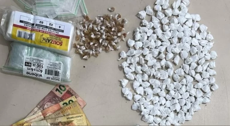 PM prende mulher com cocaína, crack e maconha em Vitória da Conquista