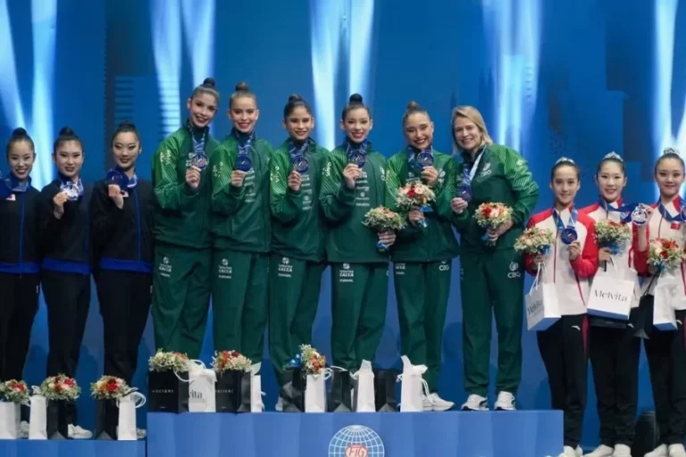Ginástica rítmica do Brasil conquista ouro inédito na Copa do Mundo em Milão