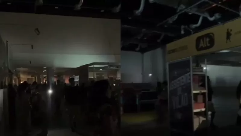 Público fica no escuro durante apagão no último dia da Bienal do Livro