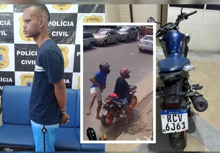 CBX DO CRIME: Suspeito de praticar assaltos com moto é preso pela polícia no Uruguai; veja vídeo