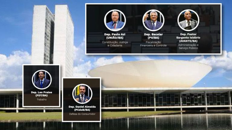 Das 20 comissões permanentes da Câmara, cinco serão comandadas por deputados baianos