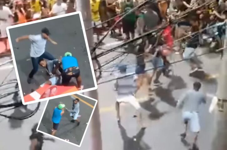 BRIGA GENERALIZADA: Foliões trocam socos e chutes durante Carnaval na Barra