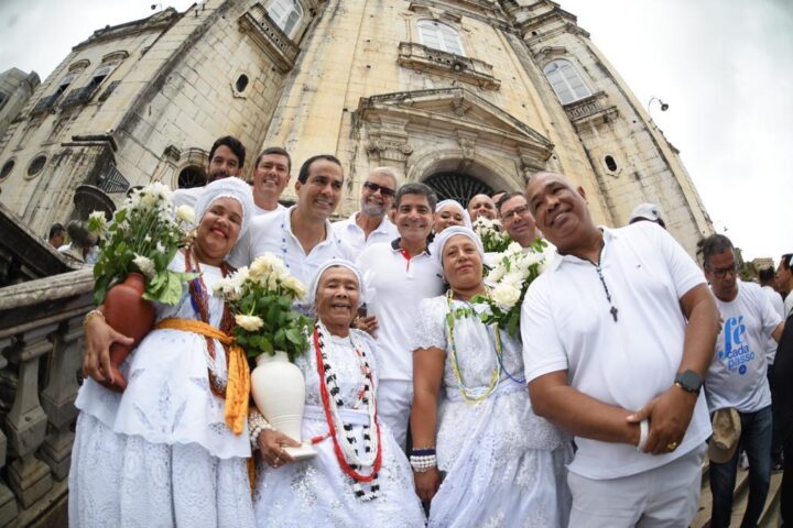 Na Lavagem, ACM Neto celebra 270 anos da Basílica do Bonfim: ‘Esse ano vai nos abençoar ainda mais’