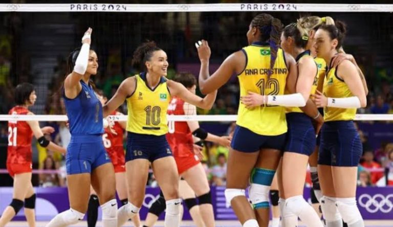 PARIS 2024: Brasil atropela Japão e vai às quartas do vôlei feminino