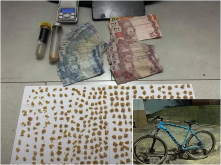 ENTREGA DE BICICLETA: Diversas porções de drogas são apreendidas em Barreiras